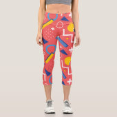 幾何学模様2 カプリレギンス (正面)
