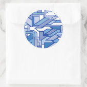 幾何学模様2 ラウンドシール (バッグ)