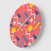 幾何学模様2 ラージ壁時計 (傾斜)