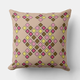 幾何学模様2 (1ピンク色カスタム) クッション
