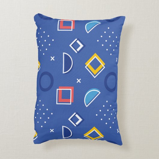 幾何学模様3 アクセントクッション (裏面(縦))