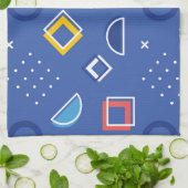 幾何学模様3 キッチンタオル (折り畳み)