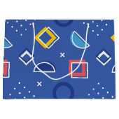 幾何学模様3 ラージペーパーバッグ (正面)