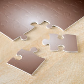 幾何学模様3Dサークルダークブラウンモシャムース白 ジグソーパズル (側面)