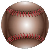 幾何学模様3Dサークルダークブラウンモシャムース白 ソフトボール (裏面)