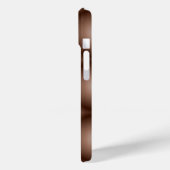 幾何学模様3Dサークルダークブラウンモシャムース白 Case-Mate iPhoneケース (裏面 / 左)