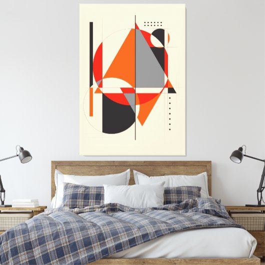 幾何学模様4 |幾何学模様 キャンバスプリント (インサイチュ (寝室))