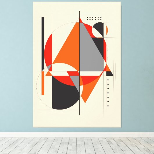 幾何学模様4 |幾何学模様 キャンバスプリント (インサイチュ (ウッドフロア))