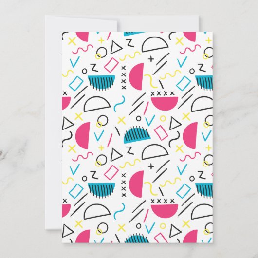 幾何学模様5 サンキューカード (裏面)