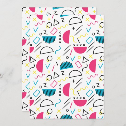 幾何学模様5 サンキューカード (正面/裏面)