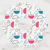 幾何学模様5 ワイングラスタグ (裏面)