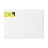 幾何学模様6 ラップアラウンドラベル (正面)