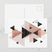 幾何学模様 |はがき ポストカード (正面/裏面)