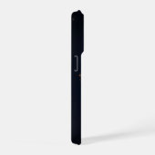 幾何学模様、アールデコ、金色のライン、波模様 iPhoneケース (右側面)