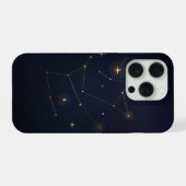 幾何学模様、アールデコ、金色のライン、波模様 iPhoneケース (裏面横)