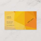 幾何学模様（オレンジ） 名刺 (裏面)