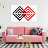 幾何学模様 キャンバスプリント (インサイチュ (リビング))
