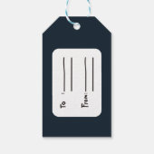 幾何学模様 ギフトタグ (裏面)