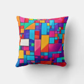 幾何学模様 クッション (裏面)