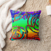 幾何学模様 クッション (ブランケット)