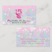 幾何学模様 | グリッターピクシーのダストリップ | 輝く 名刺 (正面/裏面)