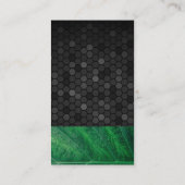 幾何学模様 |グリーンリーフ 名刺 (裏面)