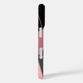 幾何学模様, グレー, ピンク Case-Mate iPhoneケース (裏面 / 右)