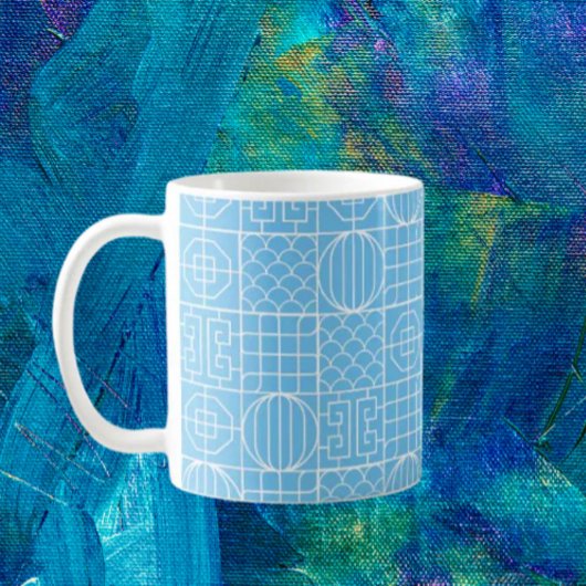 幾何学模様 コーヒーマグカップ