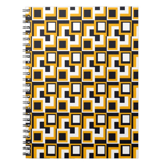 幾何学模様:シームレスなプリント ノートブック (正面)