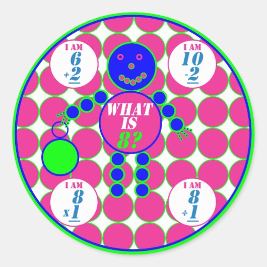 幾何学模様 – シール – 円 – 年代8 (正面)