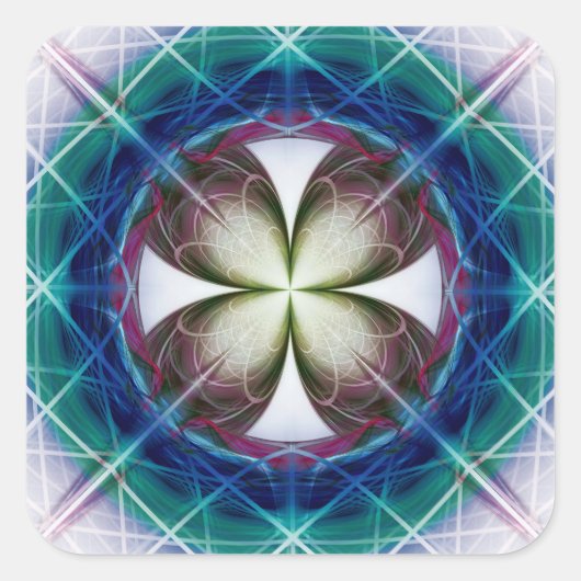 幾何学模様 スクエアシール (正面)