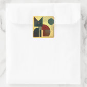 幾何学模様 スクエアシール (バッグ)