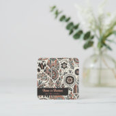 幾何学模様 スクエア名刺 (スタンド正面)