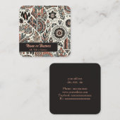 幾何学模様 スクエア名刺 (正面/裏面)