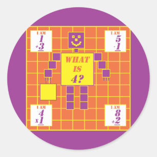 幾何学模様 – ステッカー – 角型 – アージ4
