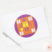 幾何学模様 – ステッカー – 角型 – エイジ7 (封筒)