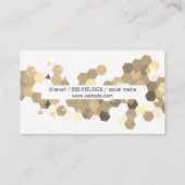 幾何学模様/セピア 名刺 (裏面)