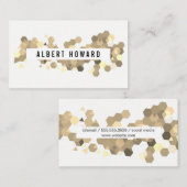 幾何学模様/セピア 名刺 (正面/裏面)