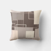 幾何学模様 – チョコレートとクリーム クッション (裏面)