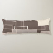 幾何学模様 – チョコレートとクリーム ボディピロー (裏面)