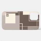 幾何学模様 – チョコレートとクリーム Case-Mate iPhoneケース (裏面 (横))