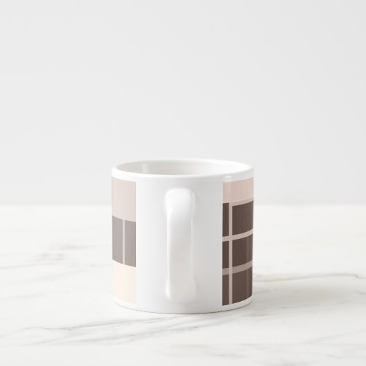 幾何学模様 – チョコレートクリーム エスプレッソカップ (裏面)