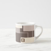 幾何学模様 – チョコレートクリーム エスプレッソカップ (右)