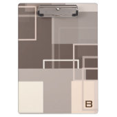 幾何学模様 – チョコレートクリーム クリップボード (正面)