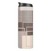 幾何学模様 – チョコレートクリーム タンブラー (回転右)