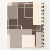 幾何学模様 – チョコレートクリーム ノートブック (裏面)