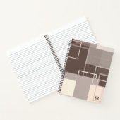 幾何学模様 – チョコレートクリーム ノートブック (内部)