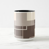 幾何学模様 – チョコレートクリーム マグカップ (中央)