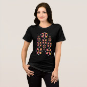 幾何学模様 トライブレンドTシャツ (正面全面)