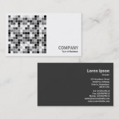 幾何学模様 – ピクセル数060614 – 輪郭 名刺 (正面/裏面)